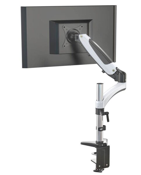 ergoleben Monitor-Halterung GS130TK EL0002 weiß, schwarz, silber für 1 Monitor, Tischklemme