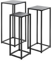 HAKU Möbel Pflanzenständer-Set Metall schwarz,...