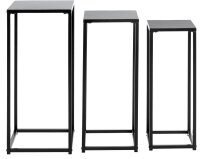 HAKU Möbel Pflanzenständer-Set Metall schwarz, 1 Set