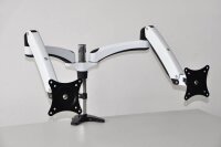 JENIMAGE Monitor-Halterung FD230TK JI-FD230TK weiß, schwarz für 2 Monitore, Tischklemme