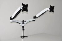 JENIMAGE Monitor-Halterung FD230TK JI-FD230TK weiß, schwarz für 2 Monitore, Tischklemme