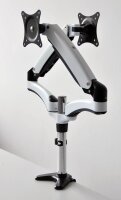 JENIMAGE Monitor-Halterung FD230TK JI-FD230TK weiß, schwarz für 2 Monitore, Tischklemme