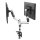 ergoleben Monitor-Halterung GS230TK EL0004 weiß, schwarz, silber für 2 Monitore,