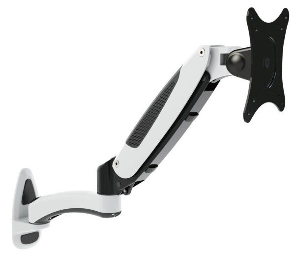 ergoleben Monitor-Halterung GS130WM EL0006 weiß, schwarz, silber für 1 Monitor, Wandhalterung