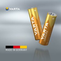 VARTA Batterien LONGLIFE Alkali-Mangan Mignon AA 1,5 V, 8 St.