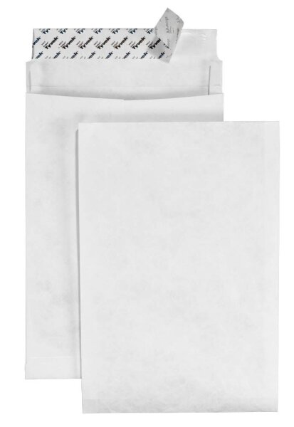 BONG Faltentaschen Tyvek® Expander DIN E4 ohne Fenster weiß mit 5,0 cm Falte, 20 St.