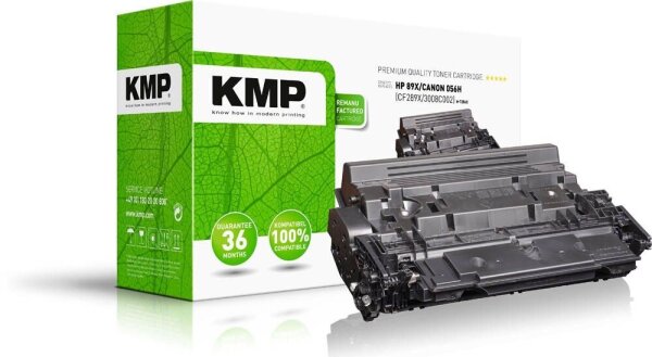KMP H-T256X  schwarz Toner kompatibel zu HP 89X (CF289X)