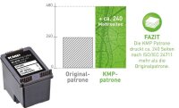 KMP H96BX schwarz Druckerpatrone kompatibel zu HP 305XL (3YM62AE)