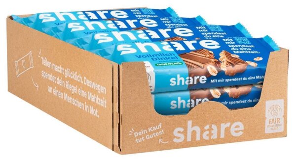 share Dinkelpuff Riegel Schokoriegel 20 St.