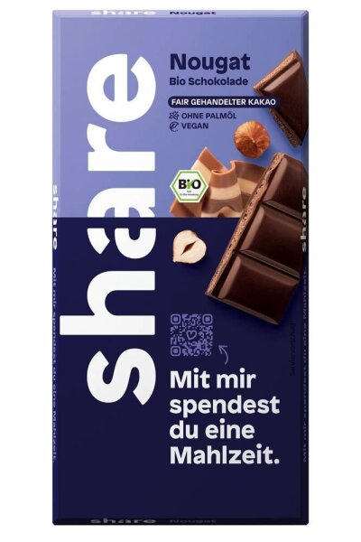 share Bio Nougat Schokolade 100,0 g