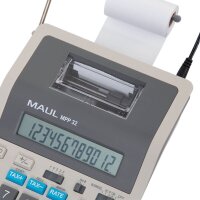 MAUL MPP 32 Tischrechner druckend weiß/grau