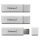 Intenso USB-Sticks Alu Line silber 16 GB, 3 St.