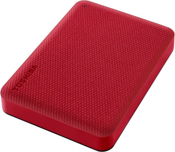 TOSHIBA Canvio Advance 4 TB externe HDD-Festplatte rot