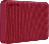 TOSHIBA Canvio Advance 4 TB externe HDD-Festplatte rot
