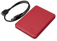 TOSHIBA Canvio Advance 4 TB externe HDD-Festplatte rot