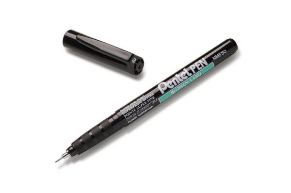 Pentel green Label NMF50-AO Permanentmarker schwarz 0,6 mm, 1 St.