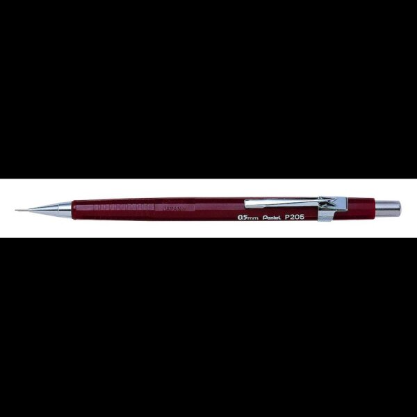 Pentel Sharp 200 P205 Druckbleistift rot HB 0,5 mm, 1 St.