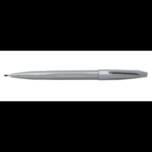 Pentel Sign Pen Filzstift grau, 1 St.