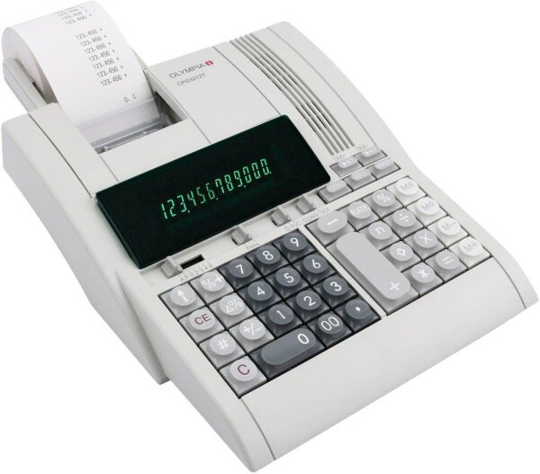 OLYMPIA CPD 3212T Tischrechner druckend lichtgrau