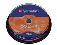 verbatim DVD-R 4,7 GB, 10 St.