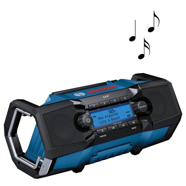 BOSCH Professional GPB 18V-2 SC Baustellenradio blau, schwarz
