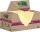 Post-it® Super Sticky Recycling Notes Haftnotizen extrastark gelb, 12 Blöcke