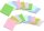 Post-it® Super Sticky Recycling Notes Haftnotizen extrastark farbsortiert, 18 Blöcke