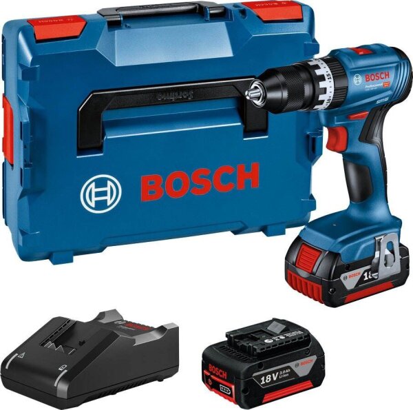 BOSCH Professional GSB 18V-45 Akku-Bohrschrauber-Set 18,0 V, mit 2 Akkus