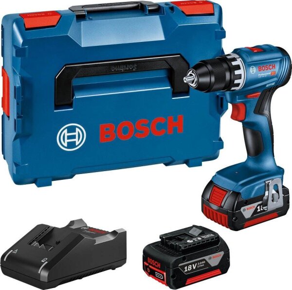 BOSCH Professional GSR 18V-45 Akku-Bohrschrauber-Set 18,0 V, mit 2 Akkus
