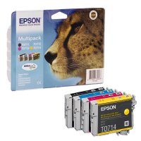 EPSON T0715 (Gepard) schwarz, cyan, magenta, gelb...