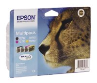 EPSON T0715 (Gepard) schwarz, cyan, magenta, gelb...