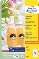 120 AVERY Zweckform Etiketten 5083 weiß 61,0 x 60,3 mm