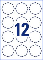 120 AVERY Zweckform Etiketten 5083 weiß 61,0 x 60,3 mm