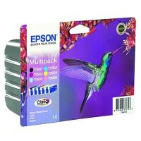 EPSON T0807 (Kolibri) schwarz, cyan, magenta, gelb, light...