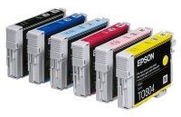 EPSON T0807 (Kolibri) schwarz, cyan, magenta, gelb, light cyan, light magenta Druckerpatronen, 6er-Set
