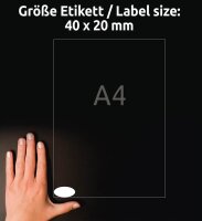 360 AVERY Zweckform Etiketten 5086 weiß 40,0 x 20,0 mm