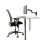 ergotron Monitor-Halterung LX 45-243-224 schwarz für 1 Monitor, Wandhalterung
