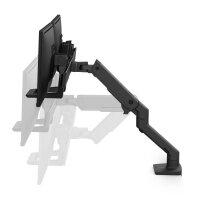 ergotron Monitor-Halterung HX Dual 45-476-224 schwarz für 2 Monitore, Tischklemme, Tischbohrung