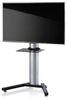 VCM my media TV-Ständer Stadino Mini schwarz, silber, schwarzglas