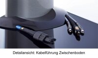 VCM my media TV-Ständer Stadino Mini schwarz, silber, schwarzglas
