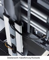 VCM my media TV-Ständer Stadino Mini schwarz, silber, schwarzglas