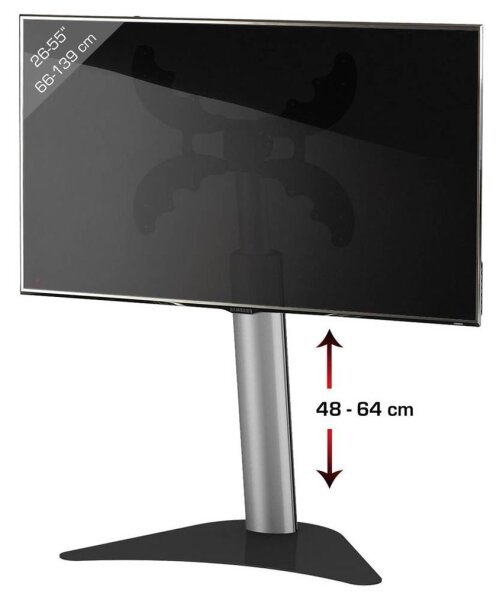 VCM my media TV-Ständer Coscal Mini schwarz, silber