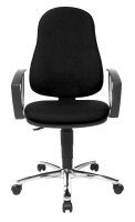 Topstar Bürostuhl Point 60 Plus, 8169A G20 Stoff schwarz, Gestell chrom