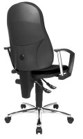 Topstar Bürostuhl Point 60 Plus, 8169A G20 Stoff schwarz, Gestell chrom