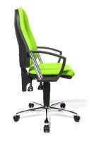 Topstar Bürostuhl Point 60 Plus, 8169A G05 Stoff grün, Gestell chrom