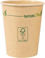 50 NATURE Star Einweg-Kaffeebecher Mocca 0,2 l