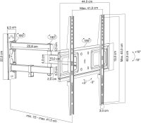 VCM my media TV-Wandhalterung B-SN 400 schwarz