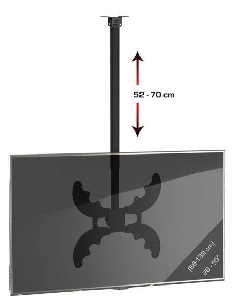 VCM my media TV-Deckenhalterung B-DX 400 Mini schwarz