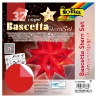 folia Faltblätter Bascetta-Stern rot 32 Blatt
