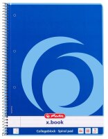 herlitz Collegeblock x.book liniert DIN A4 Innenrand, 1...